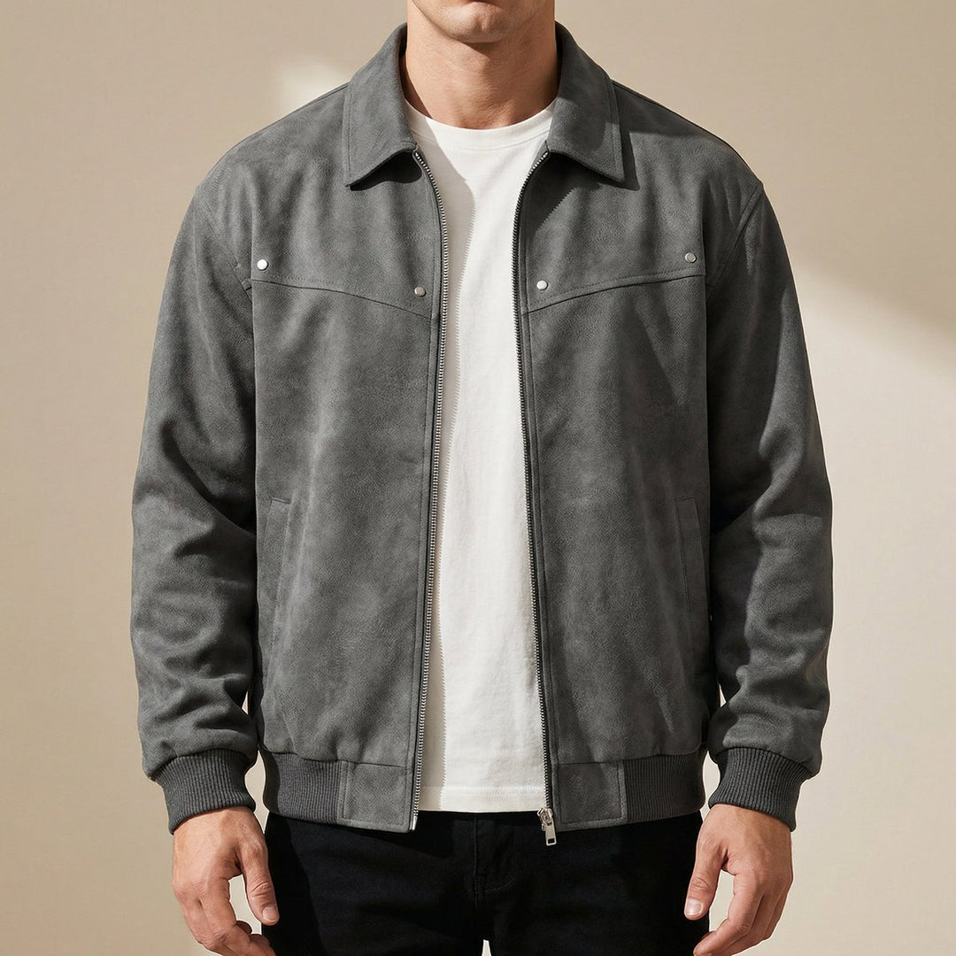 Mens Jacket Tailored Lambskin Leather Bomber Coat