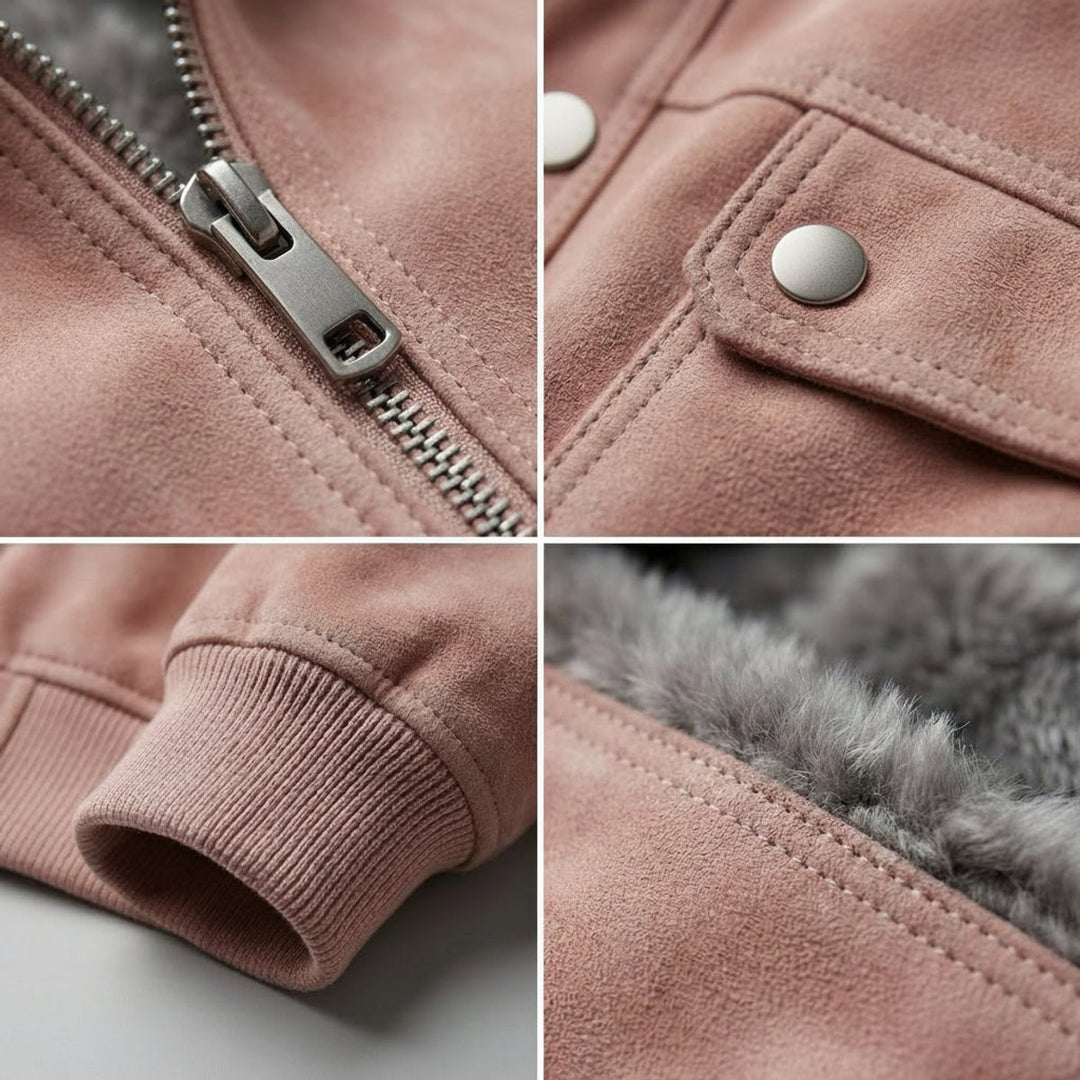 Mens Jacket Tailored Lambskin Leather Bomber Coat