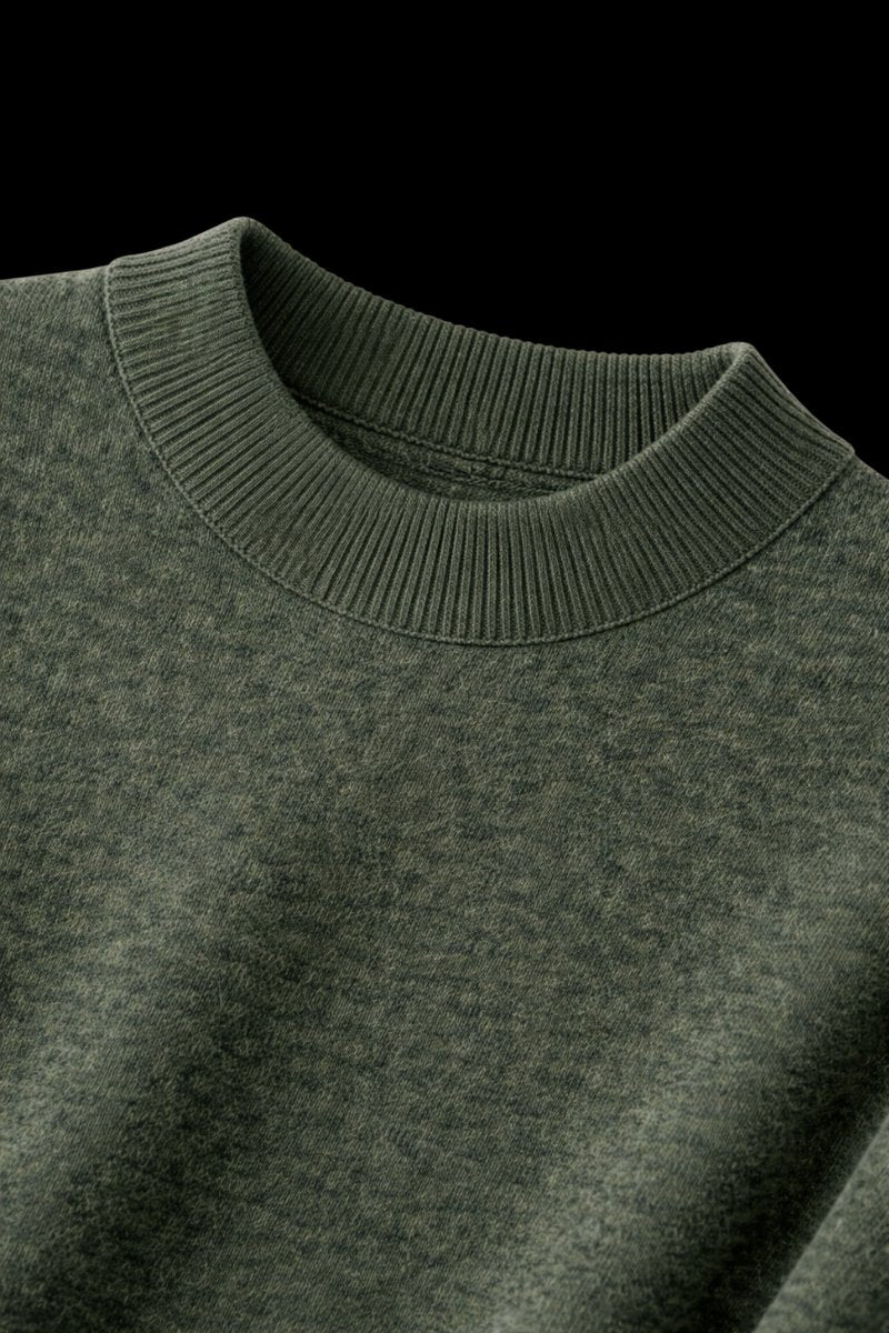 Mens Jumper Cashmere Crew-Neck Mid-Weight Knitted Pullover