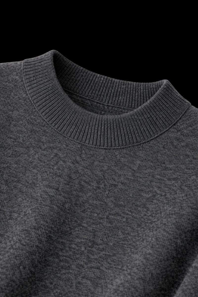 Mens Jumper Cashmere Crew-Neck Mid-Weight Knitted Pullover