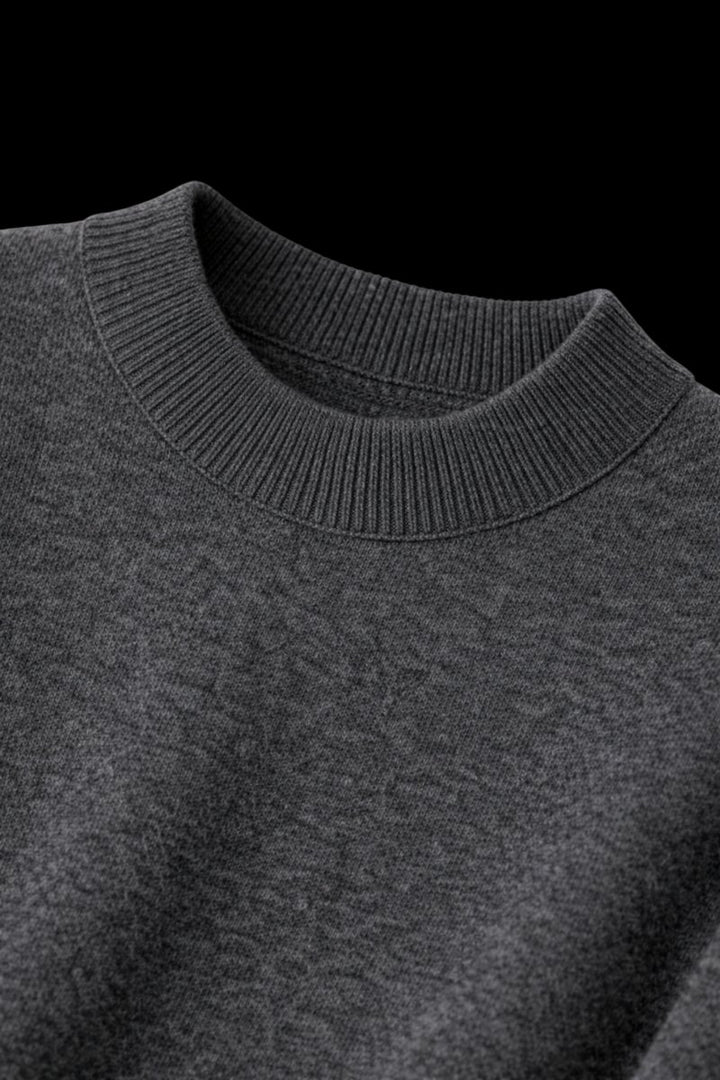 Mens Jumper Cashmere Crew-Neck Mid-Weight Knitted Pullover
