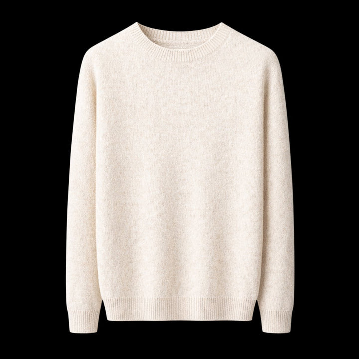 Mens Jumper Classic Crewneck Regular Fit Ribbed Knit Pullover