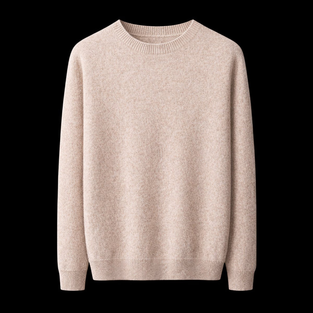Mens Jumper Classic Crewneck Regular Fit Ribbed Knit Pullover