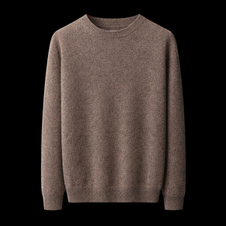 Mens Jumper Classic Crewneck Regular Fit Ribbed Knit Pullover