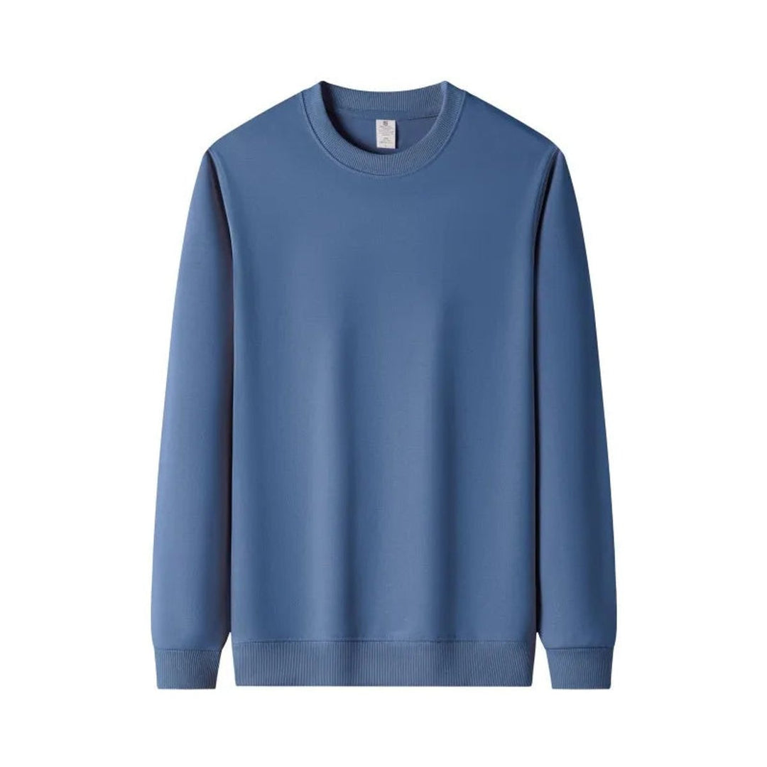 Mens Jumper Heavyweight Cotton Fleece Relaxed Crewneck Pullover