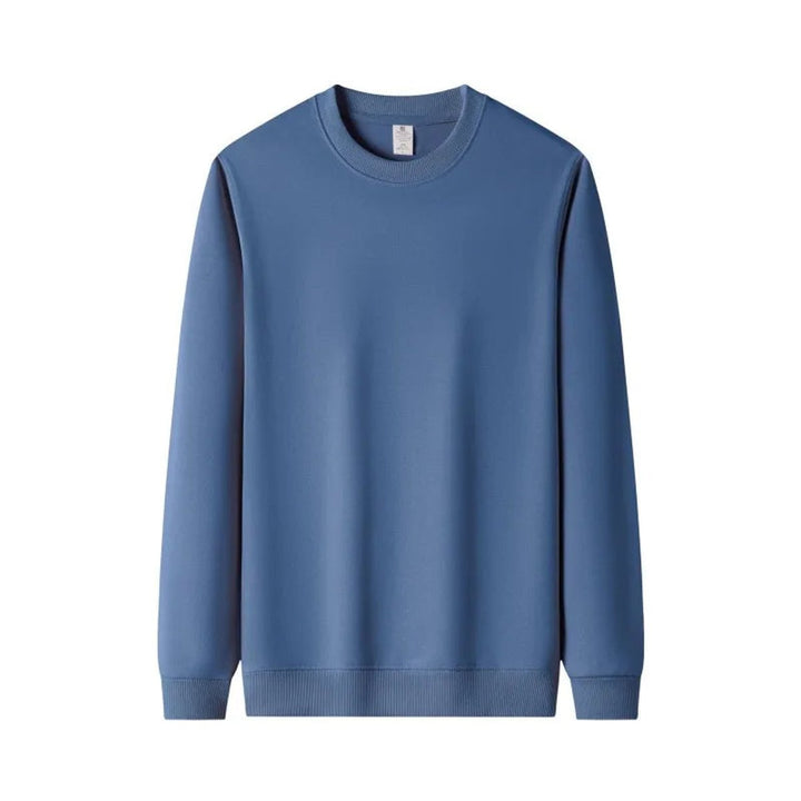 Mens Jumper Heavyweight Cotton Fleece Relaxed Crewneck Pullover