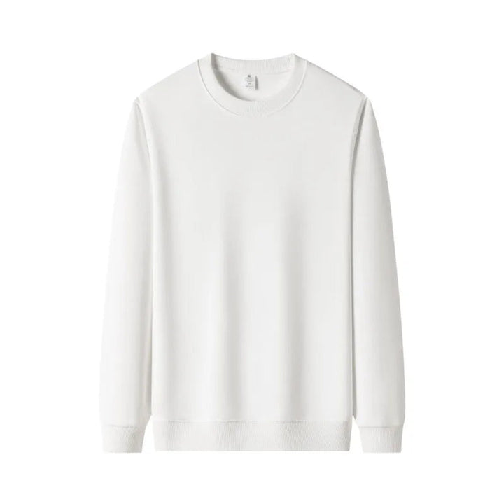 Mens Jumper Heavyweight Cotton Fleece Relaxed Crewneck Pullover