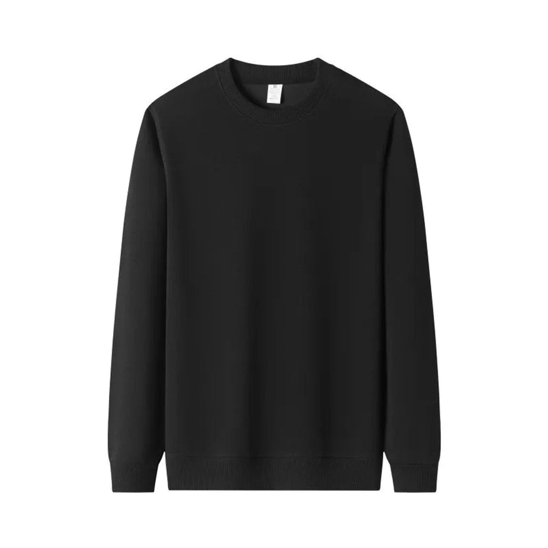 Mens Jumper Heavyweight Cotton Fleece Relaxed Crewneck Pullover