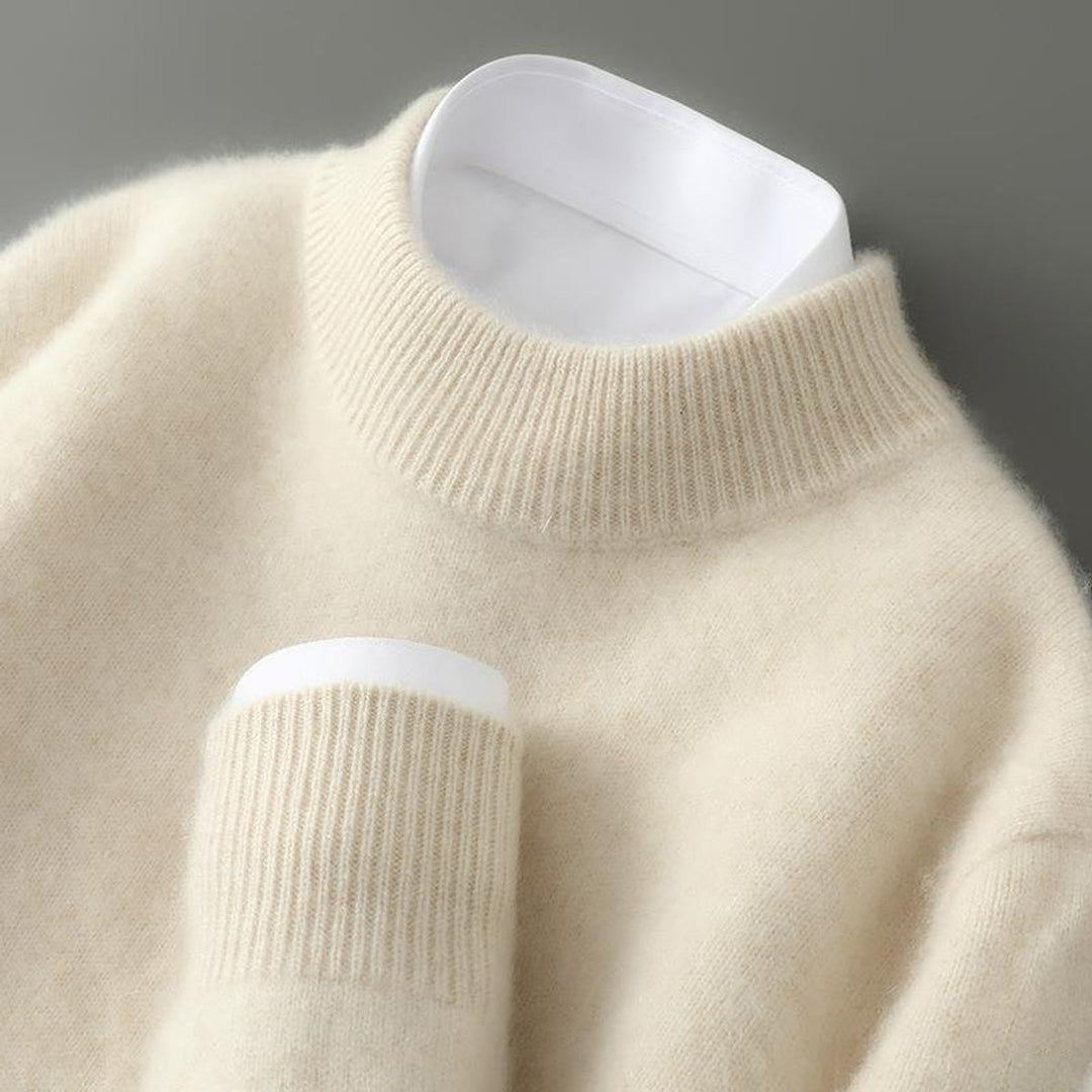 Mens Jumpers Fine-Gauge Cashmere Crew-Neck Knit Pullover