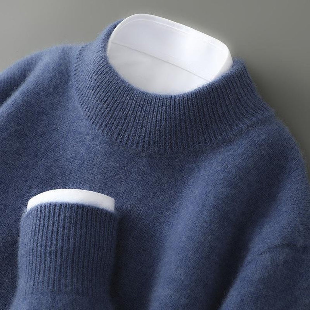 Mens Jumpers Fine-Gauge Cashmere Crew-Neck Knit Pullover