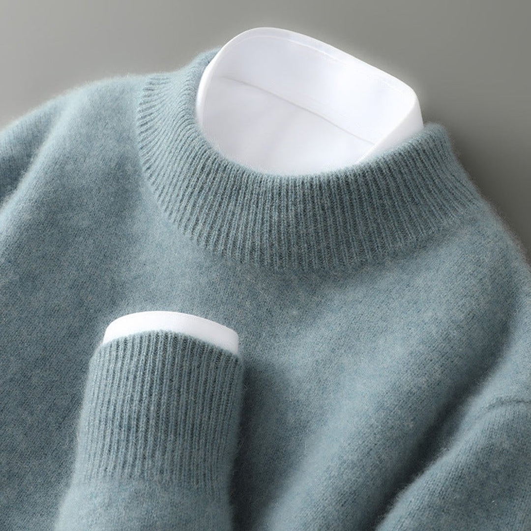 Mens Jumpers Fine-Gauge Cashmere Crew-Neck Knit Pullover