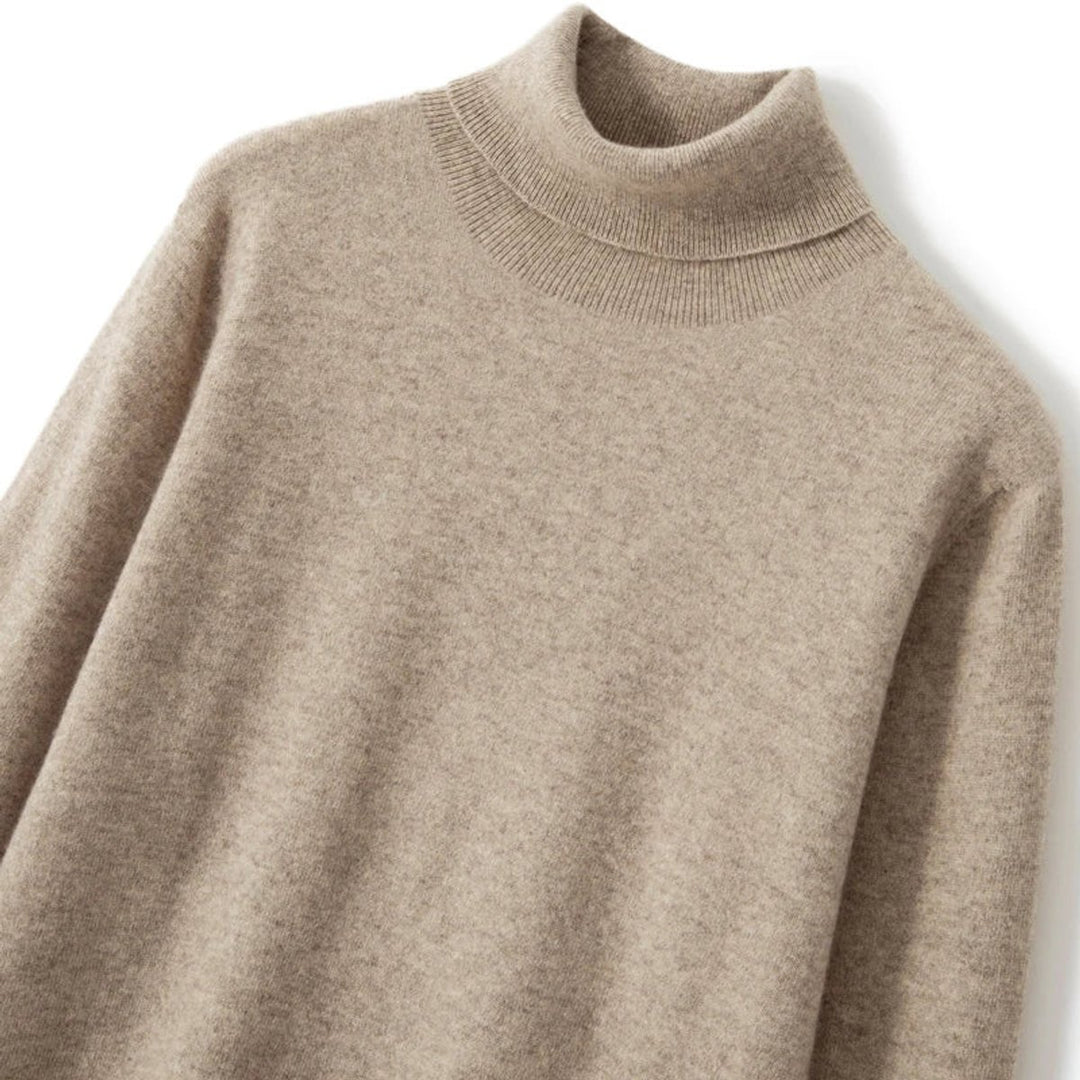 Mens Jumpers Merino Wool Turtleneck Knitted Pullover