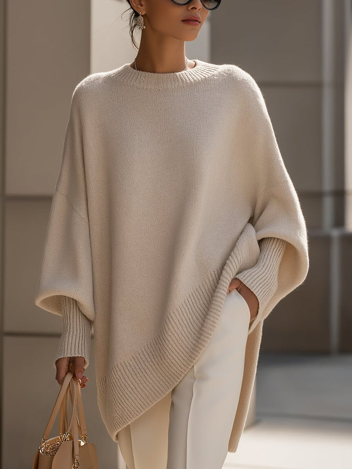 Mens Jumpers Oversized Batwing Knit Poncho Pullover