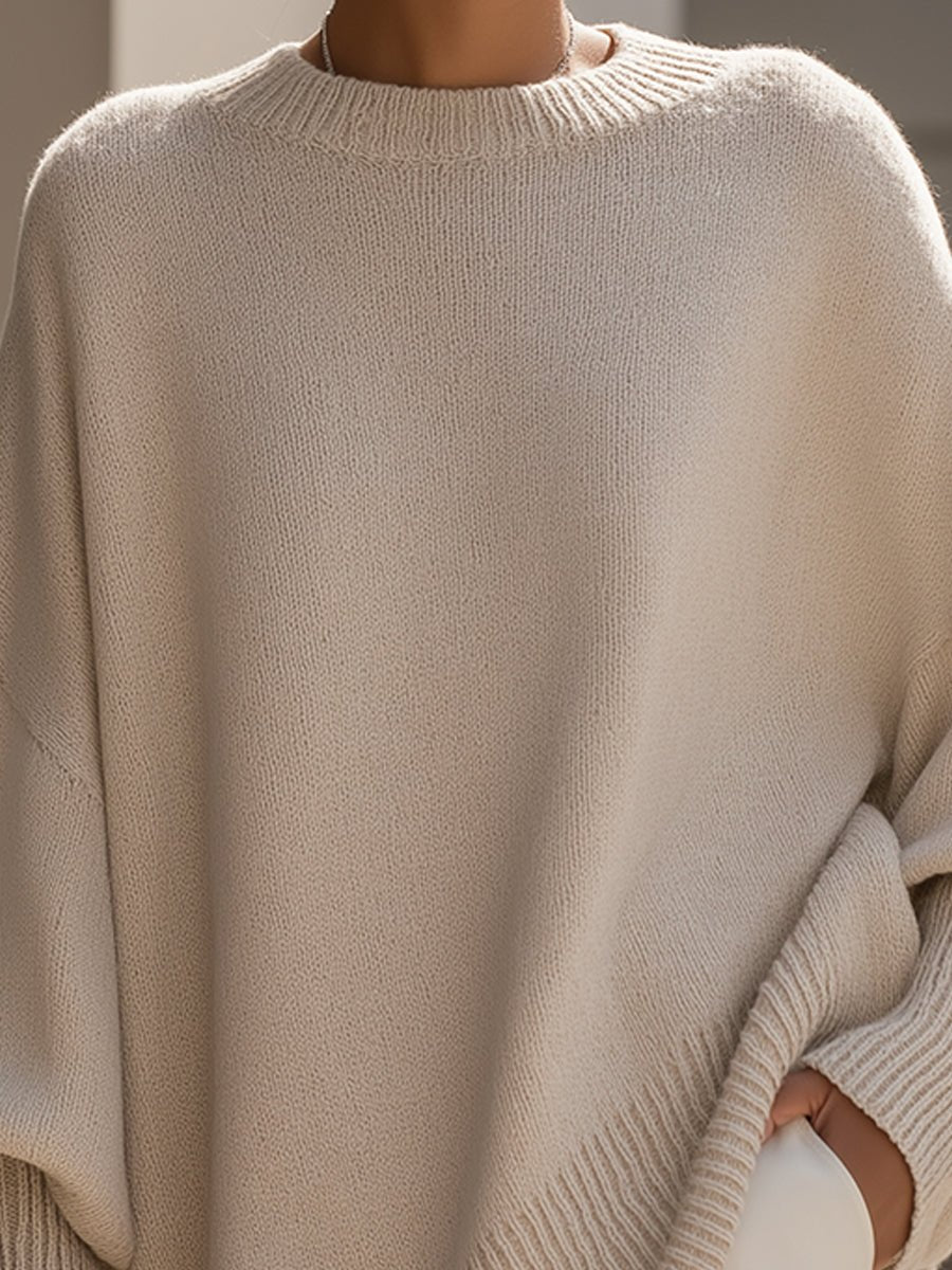 Mens Jumpers Oversized Batwing Knit Poncho Pullover