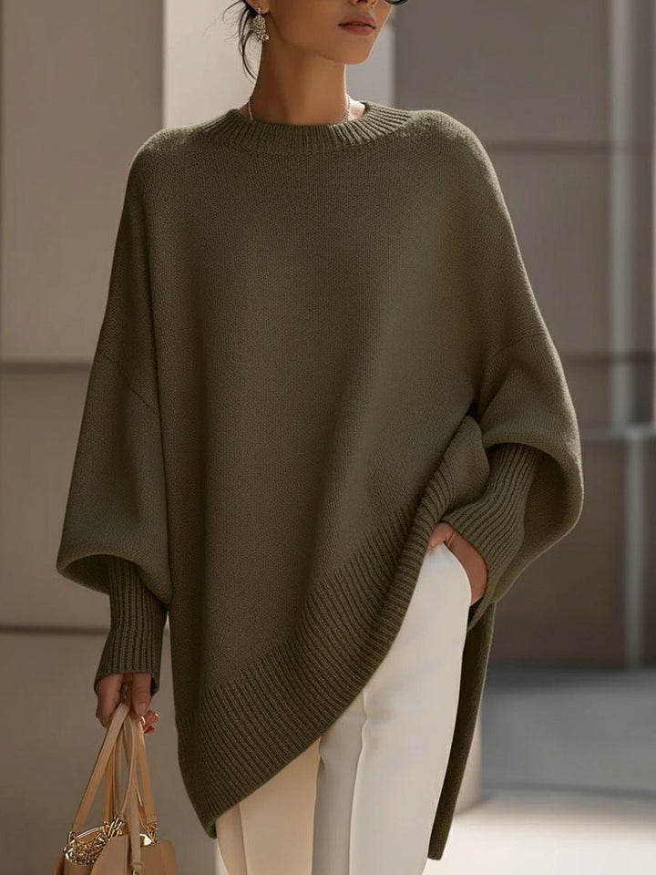 Mens Jumpers Oversized Batwing Knit Poncho Pullover