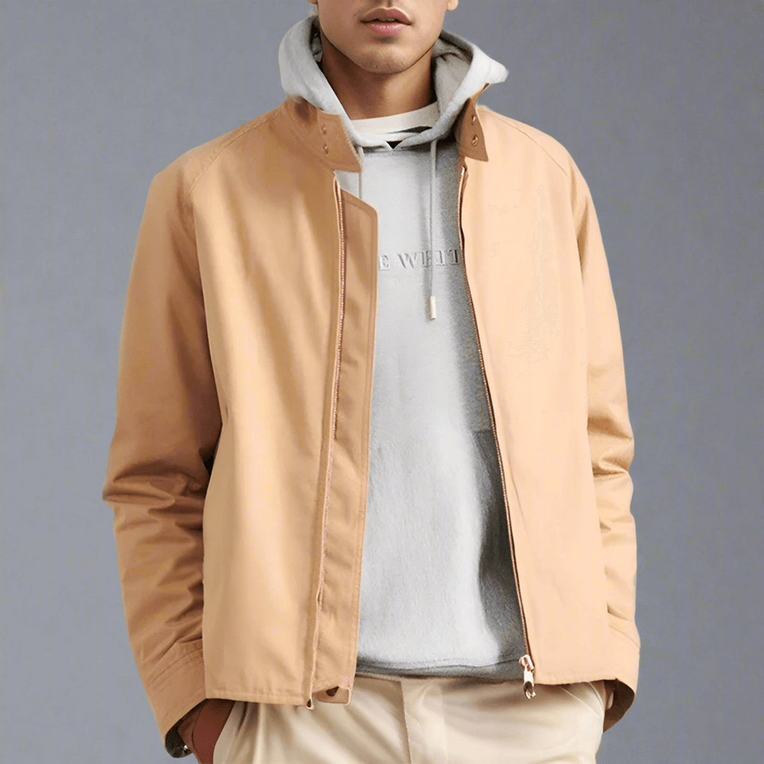 Men's Lightweight Bomber Jacket Casual Zip-Up Harrington