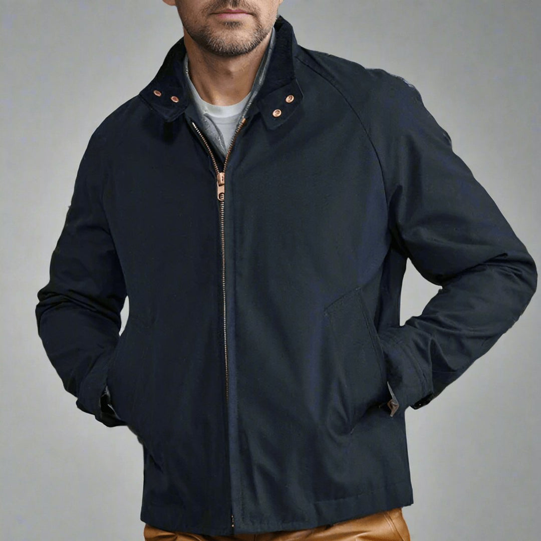 Men's Lightweight Bomber Jacket Casual Zip-Up Harrington