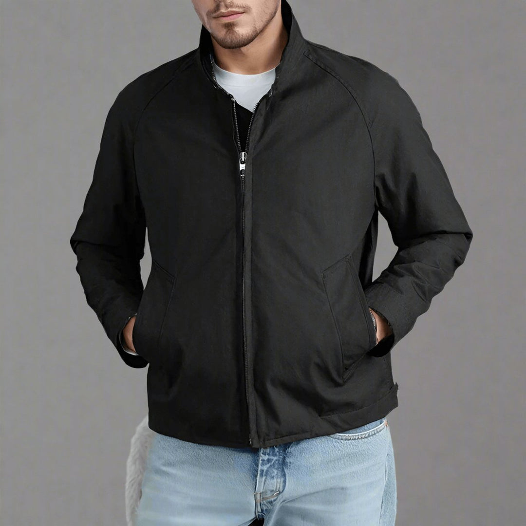 Men's Lightweight Bomber Jacket Casual Zip-Up Harrington