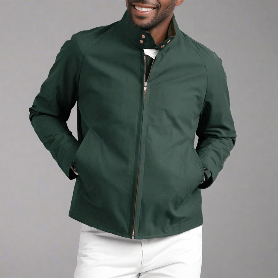 Men's Lightweight Bomber Jacket Casual Zip-Up Harrington