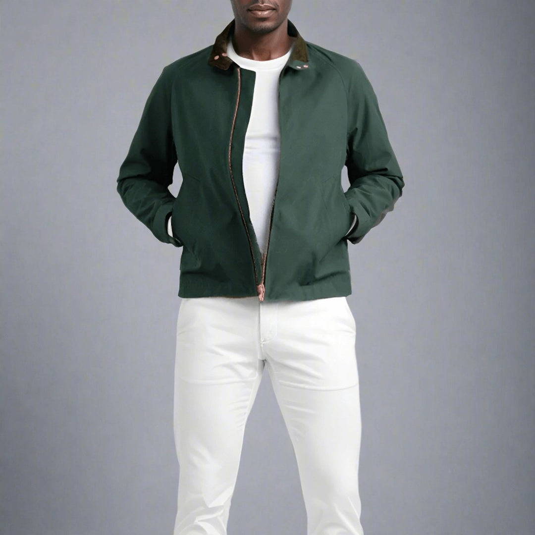 Men's Lightweight Bomber Jacket Casual Zip-Up Harrington