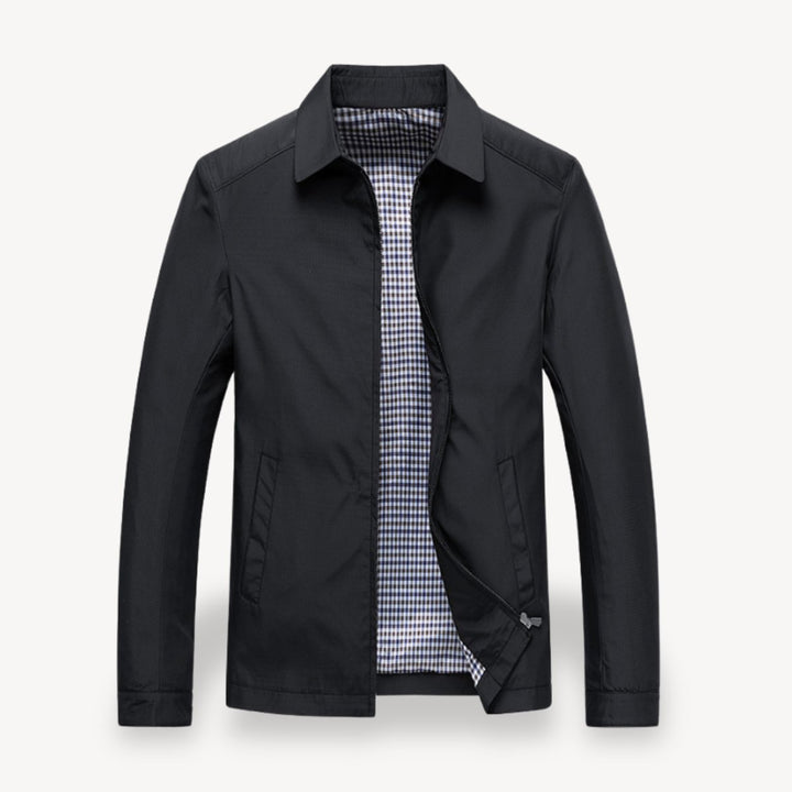Men's Lightweight Checked Bomber Jacket Checkered Lining