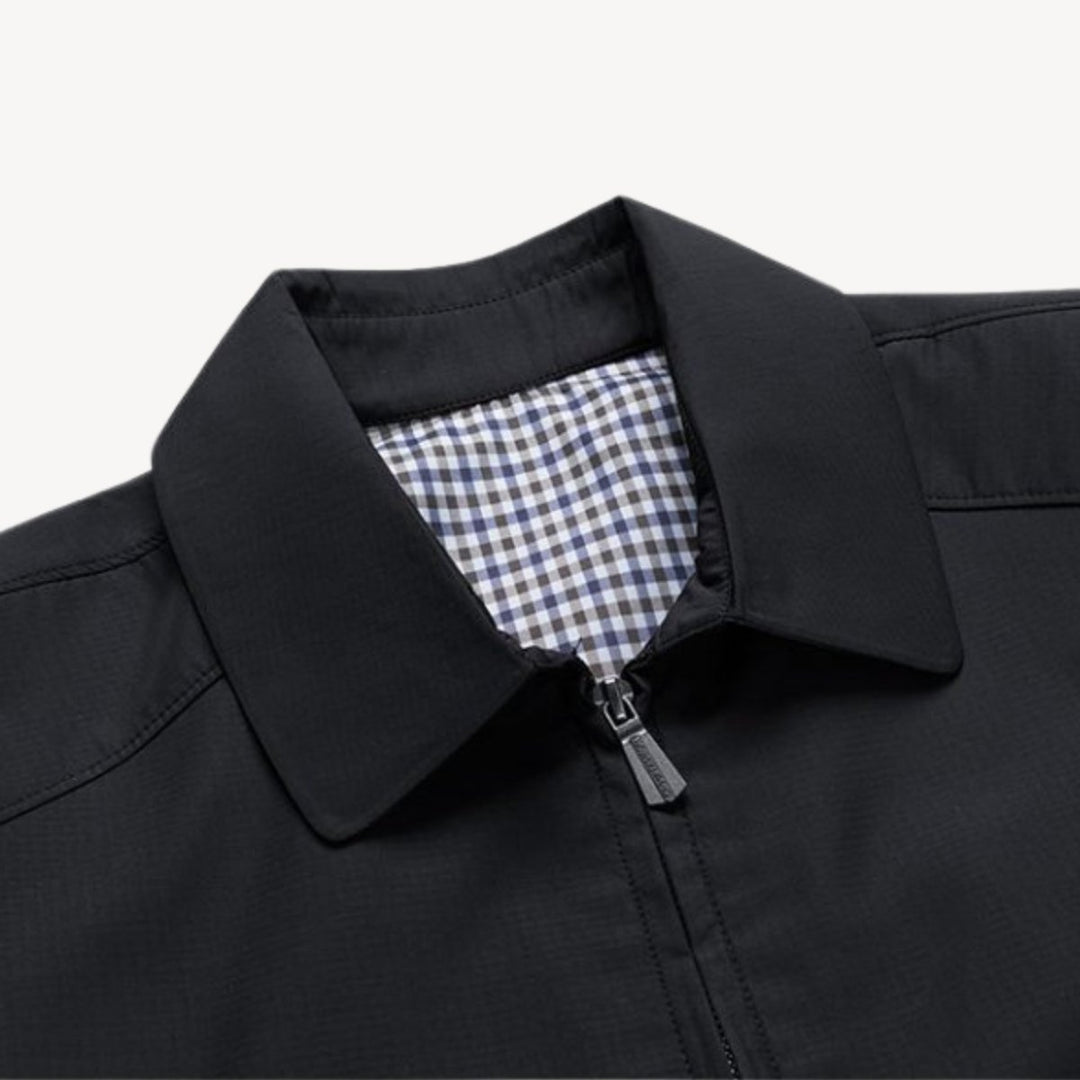 Men's Lightweight Checked Bomber Jacket Checkered Lining