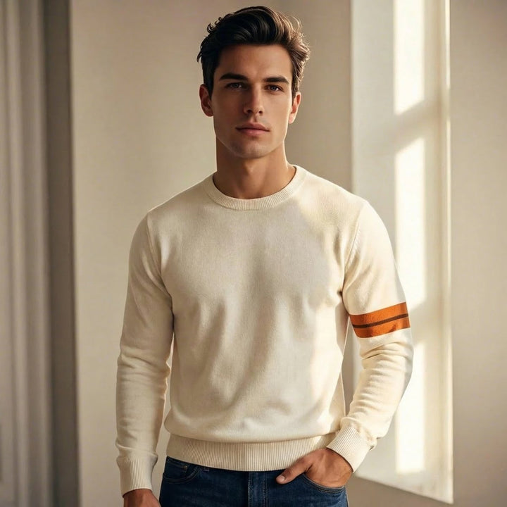 Men's Lightweight Cotton Knitted Jumper Sweater