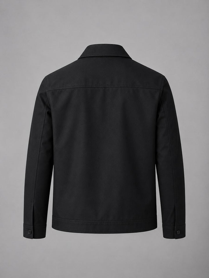Men's Lightweight Smart Casual Zip-Up Bomber Jacket Checked Lining