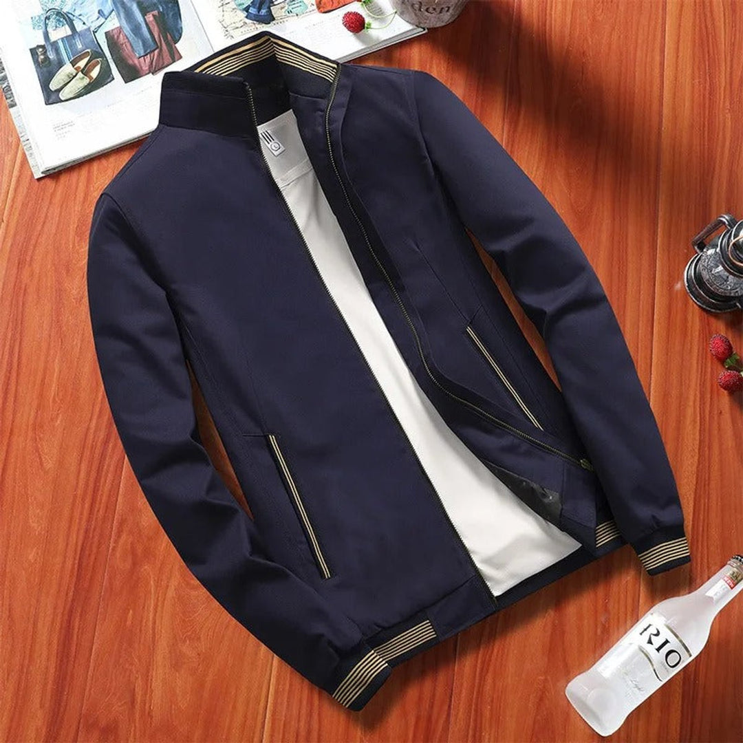 Men's Lightweight Waterproof Bomber Jacket Wind Resistant Zip