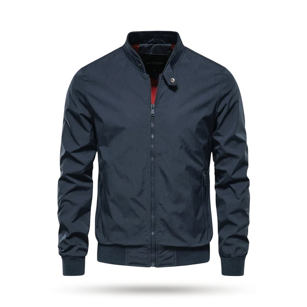 Men's Lightweight Waterproof Bomber Jacket Zip-Up Harrington