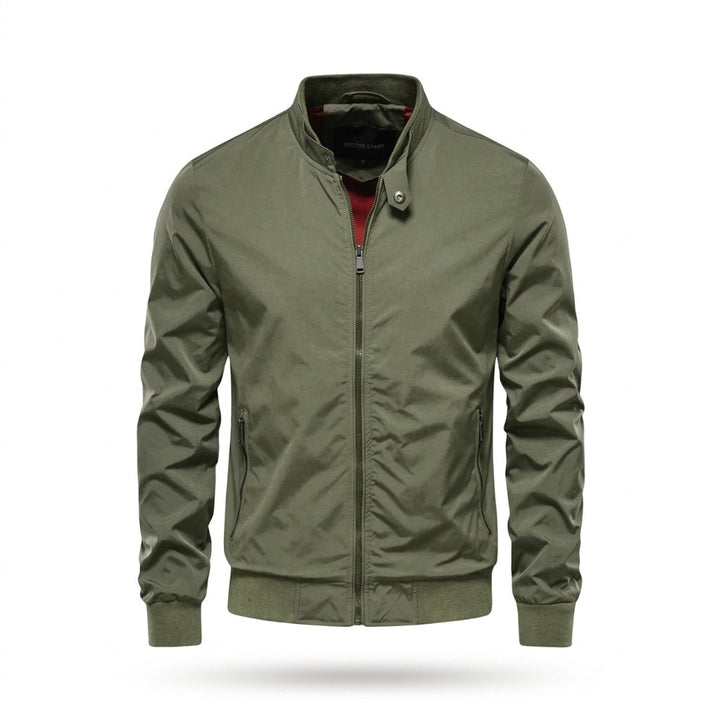 Men's Lightweight Waterproof Bomber Jacket Zip-Up Harrington