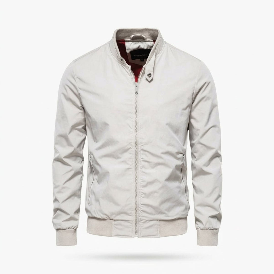 Men's Lightweight Waterproof Bomber Jacket Zip-Up Harrington
