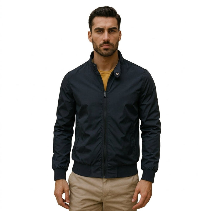 Men's Lightweight Waterproof Bomber Jacket Zip-Up Harrington