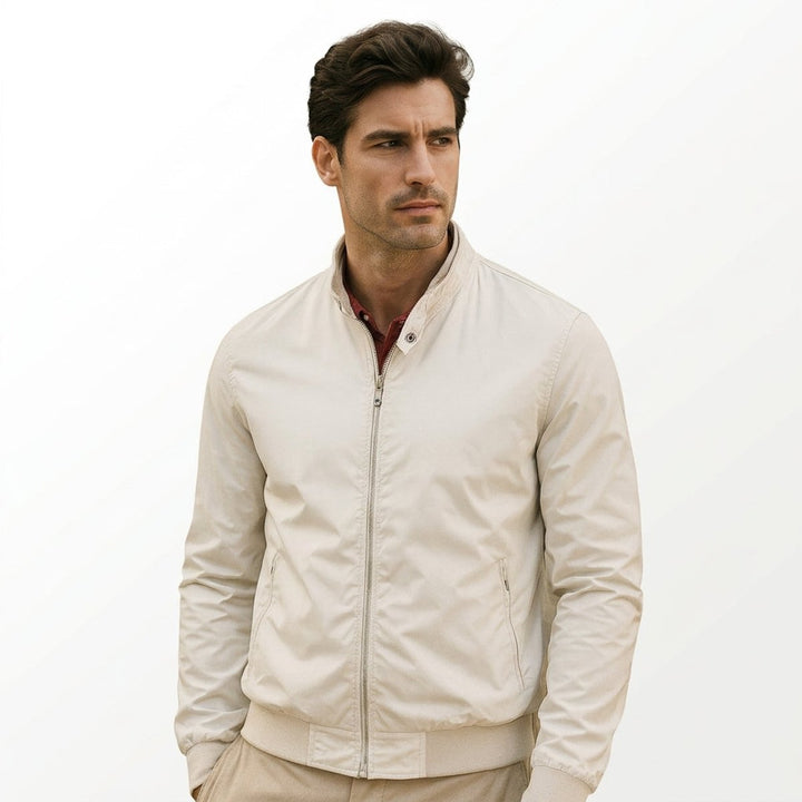 Men's Lightweight Waterproof Bomber Jacket Zip-Up Harrington