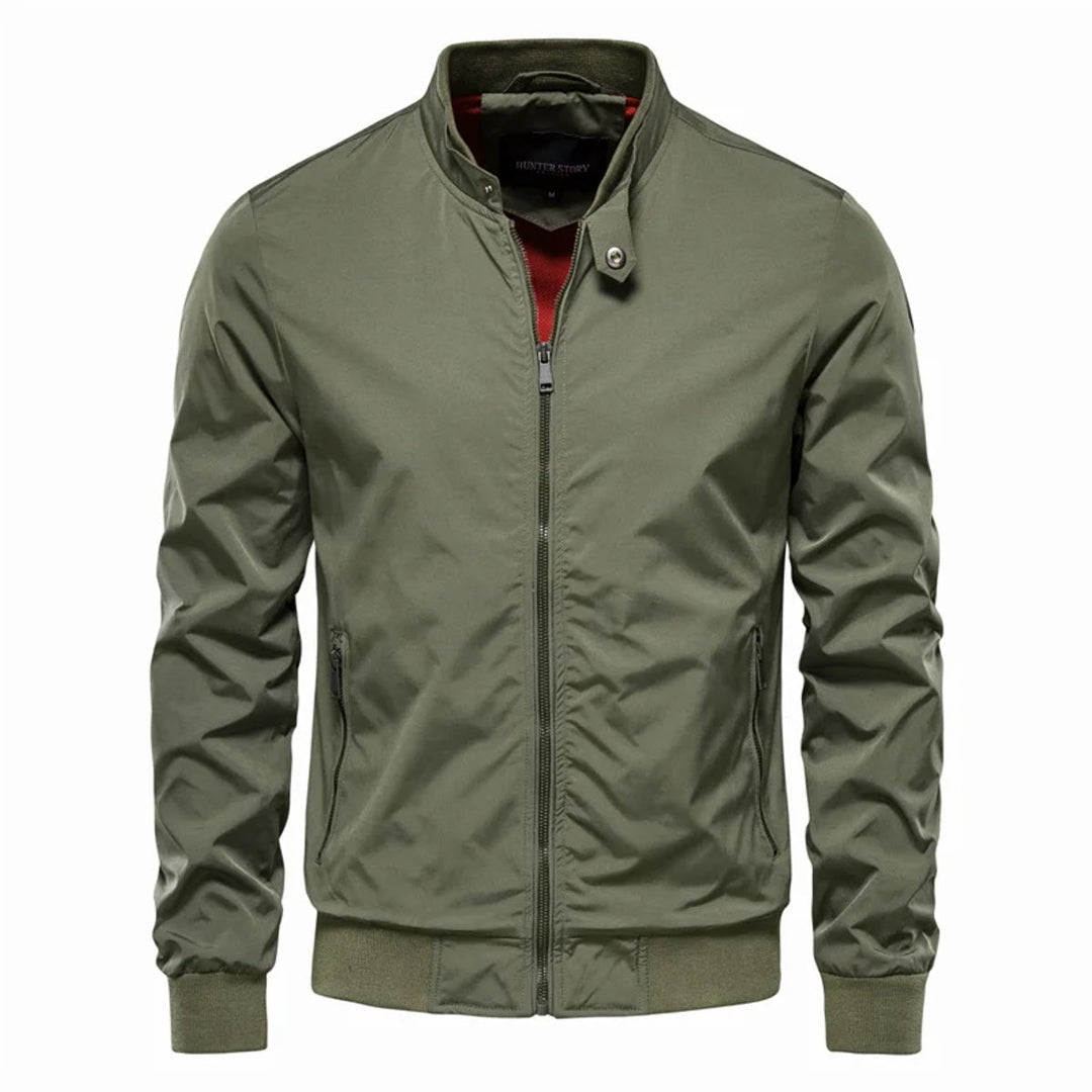 Men's Lightweight Zip-Up Bomber Jacket Casual Streetwear