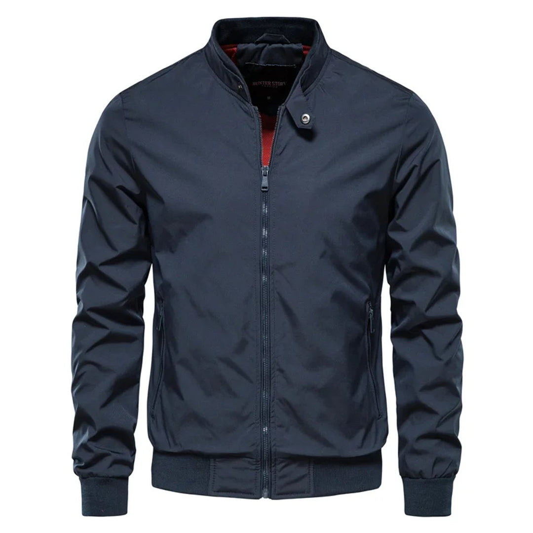 Men's Lightweight Zip-Up Bomber Jacket Casual Streetwear
