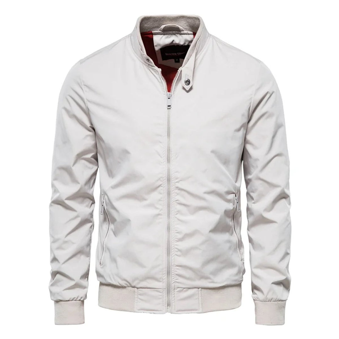 Men's Lightweight Zip-Up Bomber Jacket Casual Streetwear