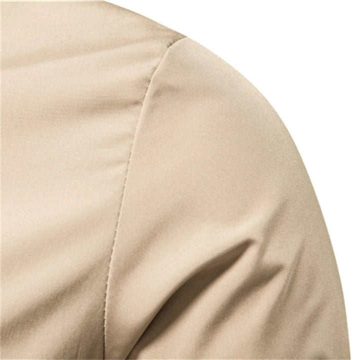 Men's Lightweight Zip-Up Bomber Jacket Ribbed Cuffs