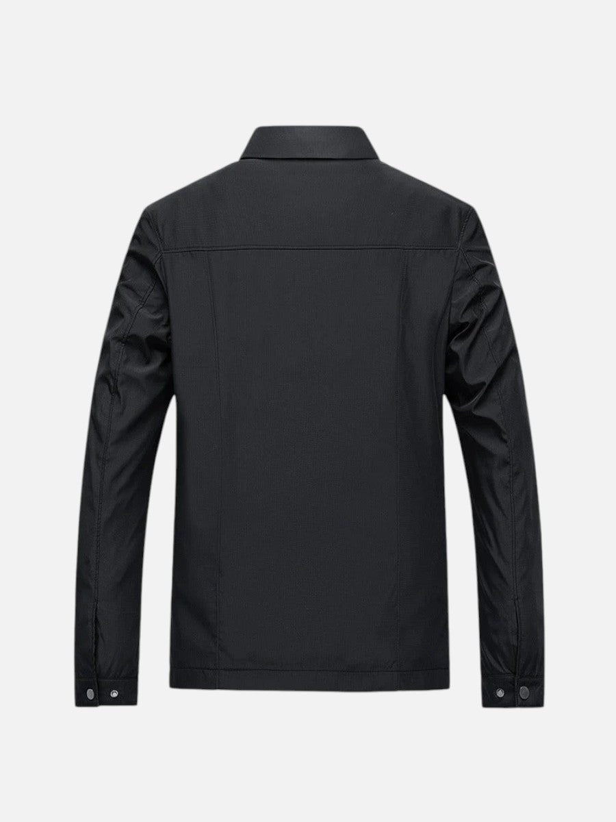 Men's Lightweight Zip-Up Bomber Jacket Smart Casual Outerwear