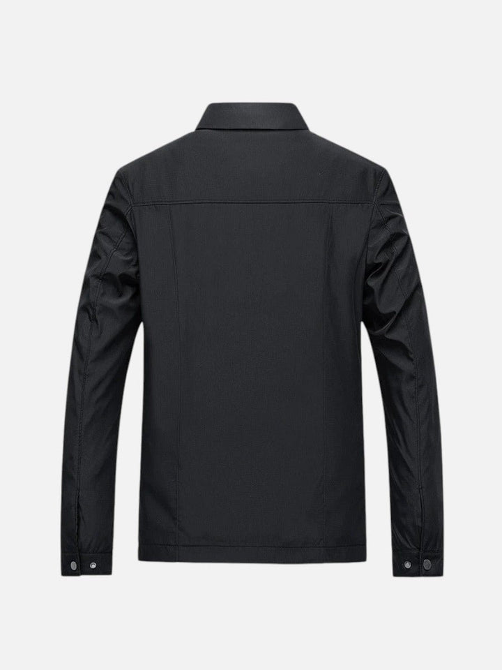 Men's Lightweight Zip-Up Bomber Jacket Smart Casual Outerwear