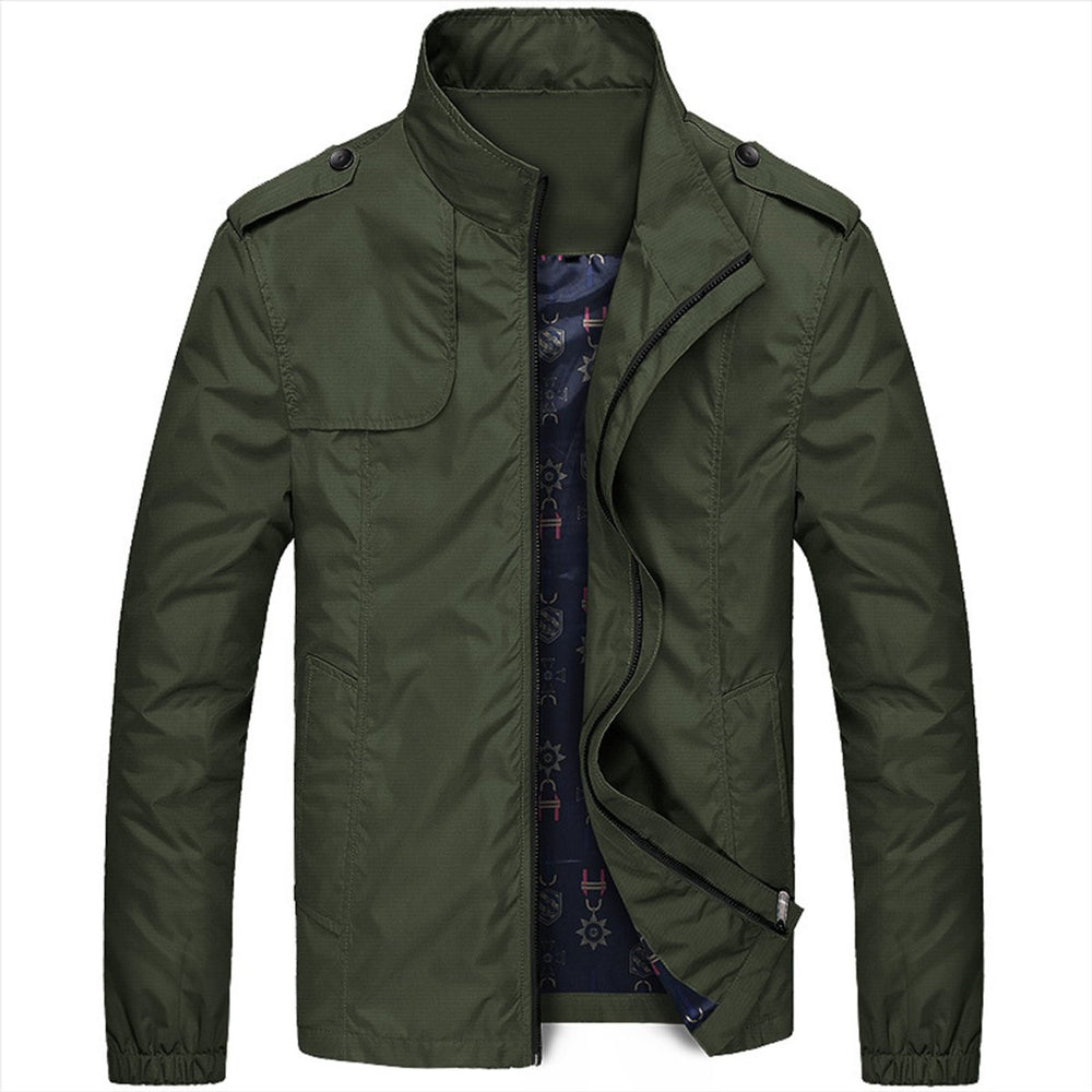 Men's Lightweight Zip-Up Waterproof Jacket Breathable Summer Coat