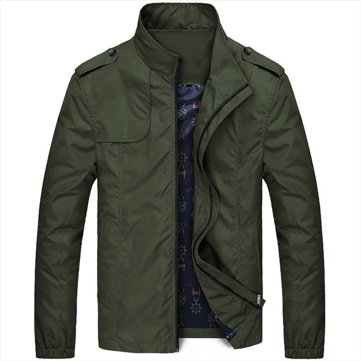 Men's Lightweight Zip-Up Waterproof Jacket Breathable Summer Coat