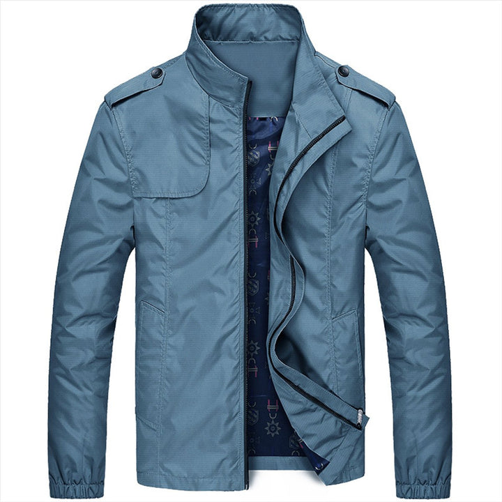 Men's Lightweight Zip-Up Waterproof Jacket Breathable Summer Coat