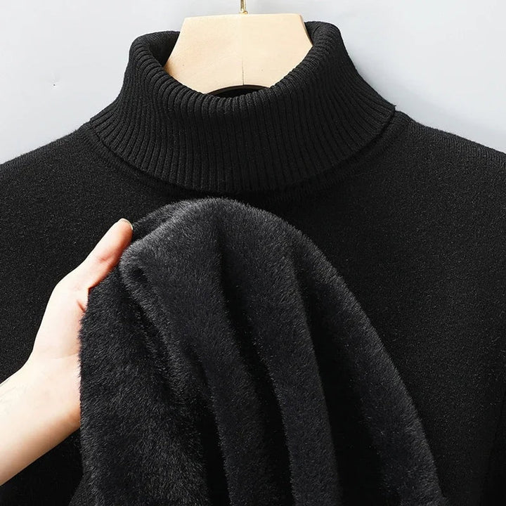 Men's Merino Wool Slim-Fit Turtleneck Knitted Jumper