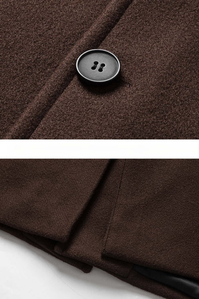 Men's Oversized Button-Up Longline Coat Mens Jacket
