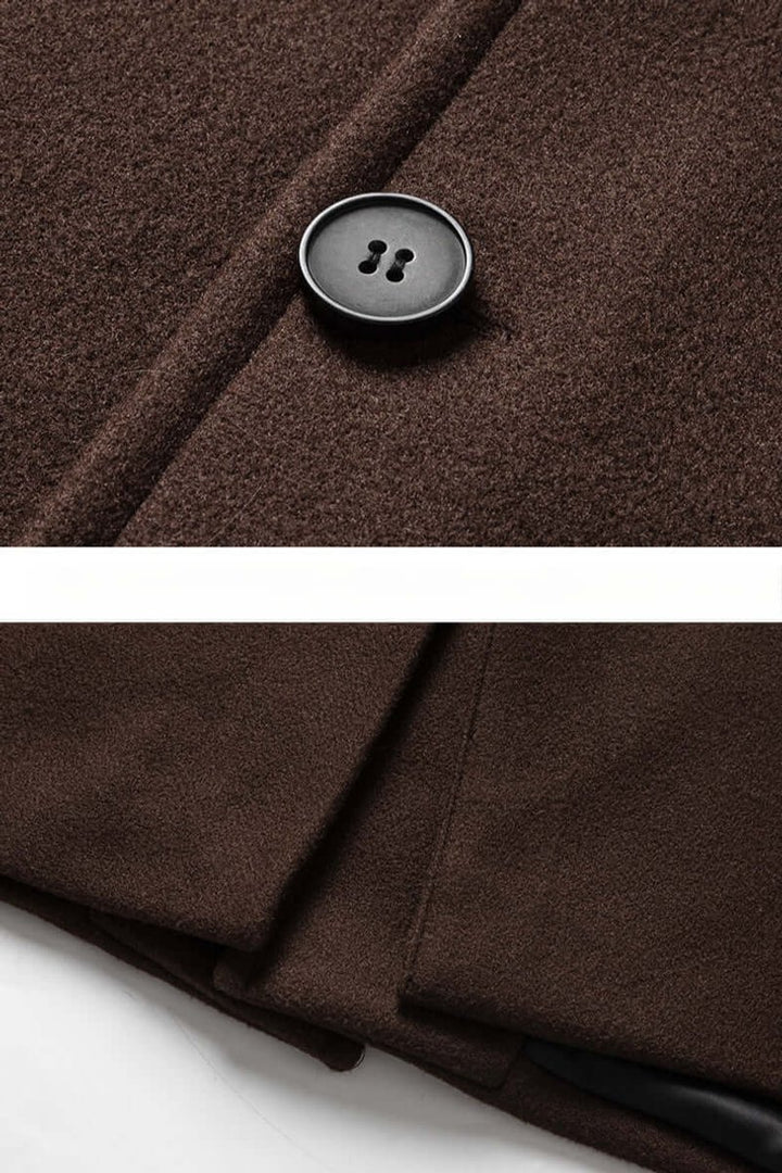 Men's Oversized Button-Up Longline Coat Mens Jacket