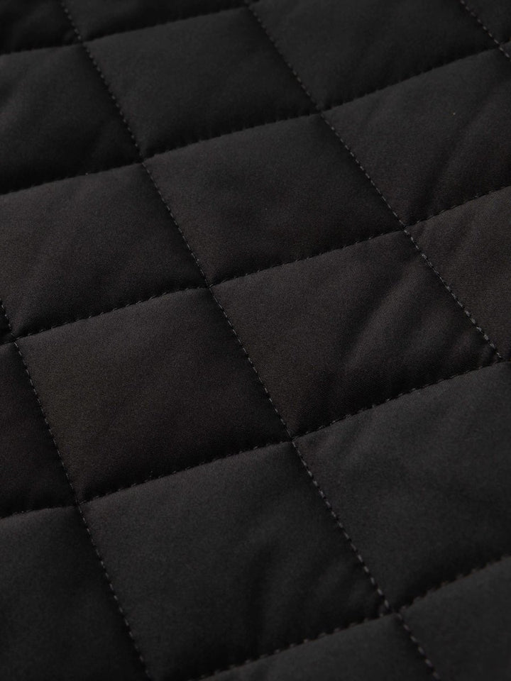 Men's Quilted Fleece-Lined Bomber Jacket Winter Coat
