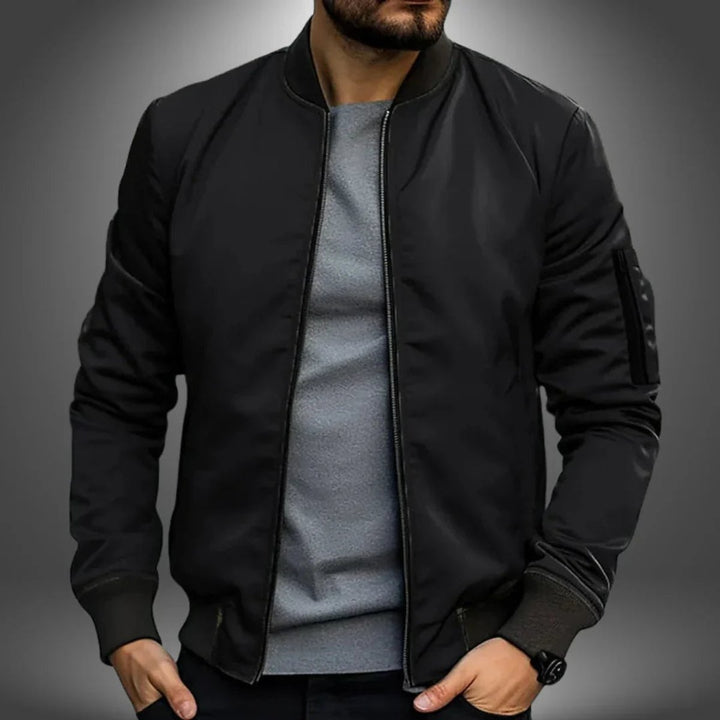 Men's Slim-Fit Lightweight Bomber Jacket Windbreaker