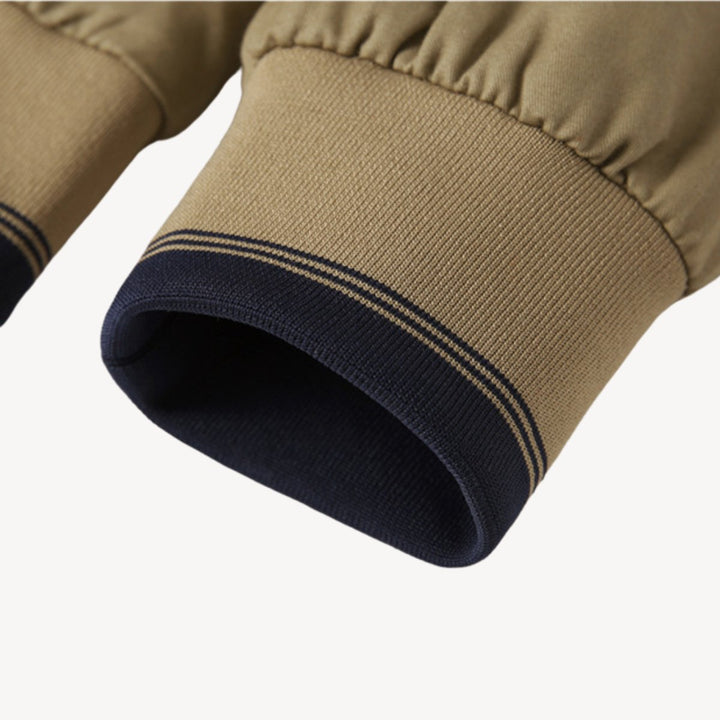 Men's Slim-Fit Reversible Bomber Jacket Lightweight Two-Tone