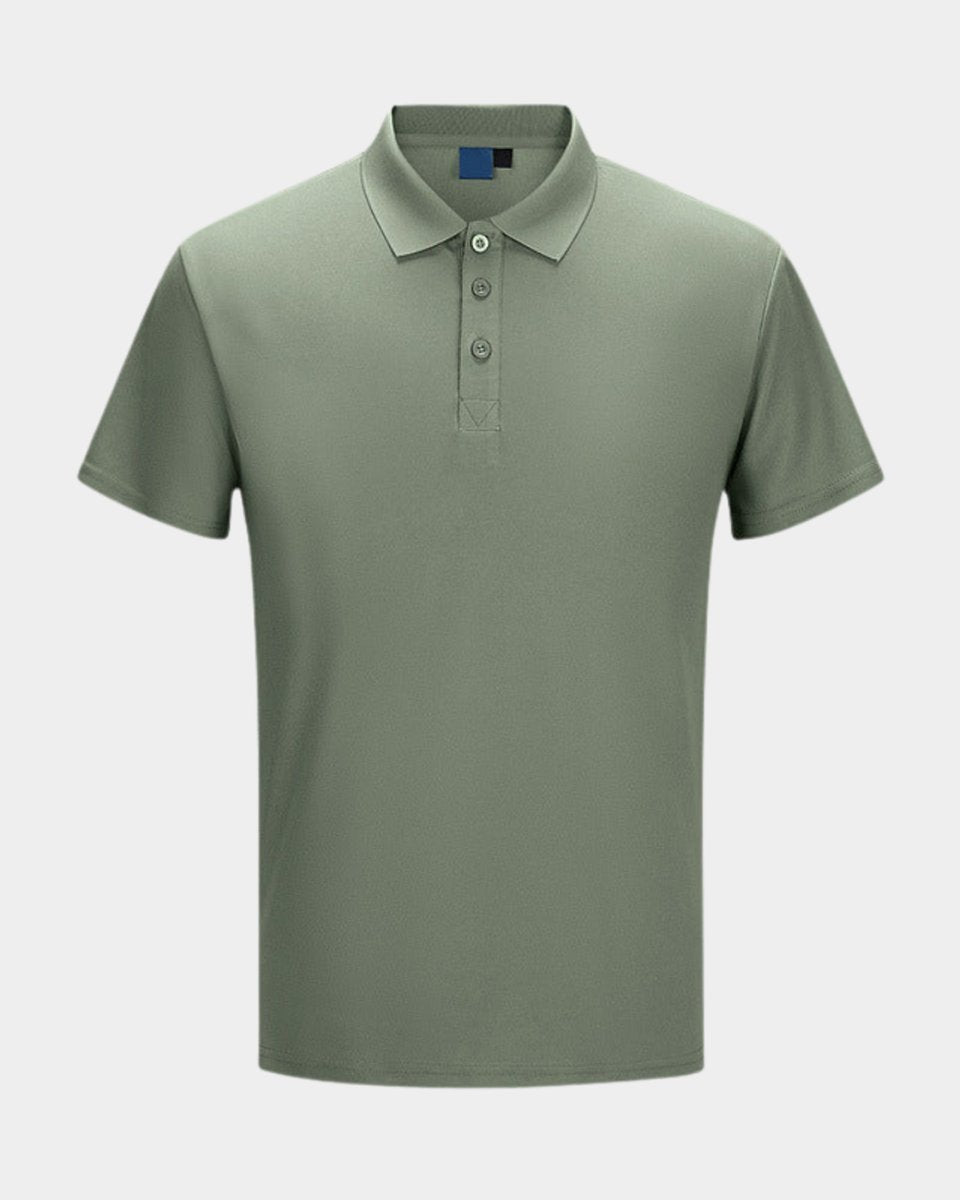 Mens Slim-Fit Short-Sleeve Henley Polo Shirt Button Placket